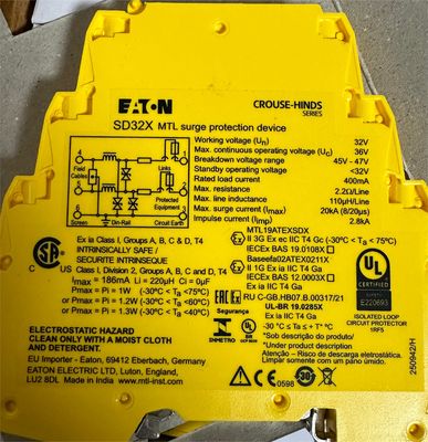 2.8kA 1.0kA Mtl Intrinsically Safe Barriers SD32X