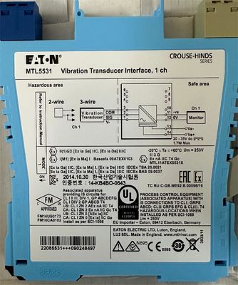 CE 3.3mA MTL5531 Vibration Transducer Interface 2 Wire