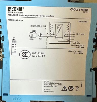 MTL5511 Switch Proximity Detector Interface 25mA 24V
