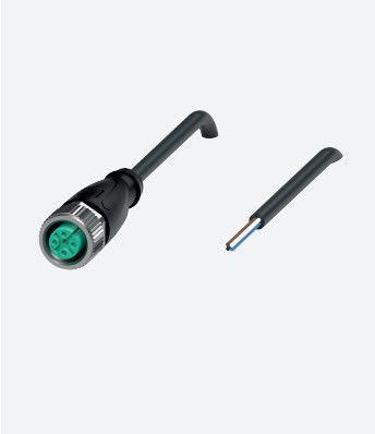 P+F Female Cordset V1-G-BK10M-PUR-R1 M12 Straight Female Cordset
