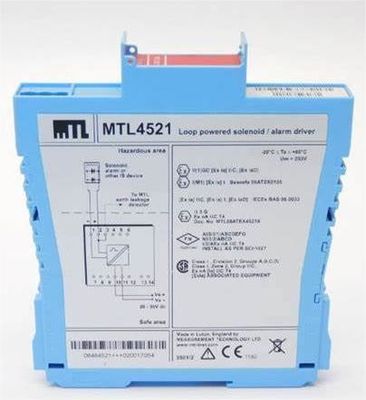 MTL4521/L MTL5521 One-Channel Solenoid/Alarm Driver with 24V Maximum Output Voltage