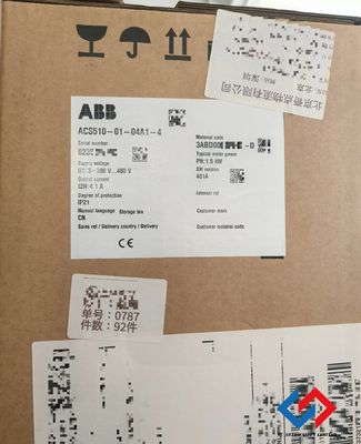 Industrial Grade ABB Variable Frequency Drive ACS510-01-04A1-4 with 1.5 kW Output Power and IP21 Protection