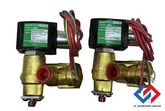 ASCO Quick Exhaust Solenoid Valve 8321G002 110/50 120/60 24VDC with Brass Body Material and 120°F Fluid Temperature Rating