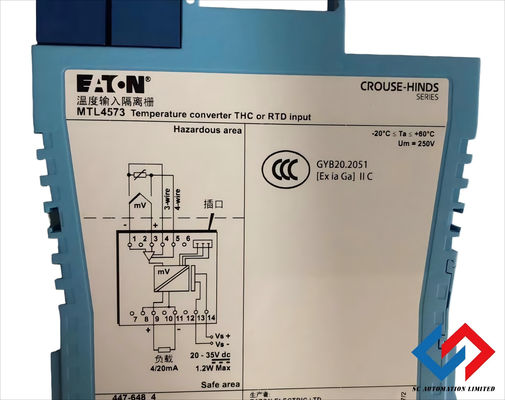 MTL4573 MTL Temperature Converter for RTD Excitation Current 200µA Nominal Output Range 4 to 20mA Nominal into 600Ω Max