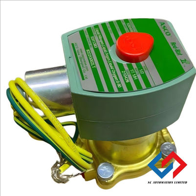 Emerson Asco 8222G002LT ASCO NUMATICS PILOT OPERATED Solenoid Valve 2/2 Normally Closed Function With 18 Inch Lead Length