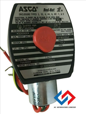 EFHB8003G002 EF8003G002 ASCO Series 003 Solenoid Valve Manual Operators 240 Volts Standard Voltages