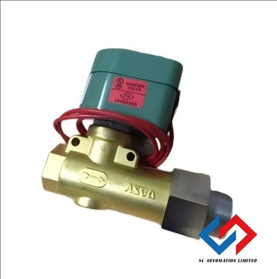 ASCO 8266D069V 240/60Hz 220/50Hz 2-Way Brass Solenoid Valve 2/2 Normally Closed Lead Length 18 inch