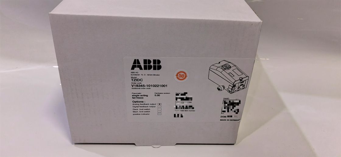ABB TZIDC Digital Positioner V18345-1010221001 1/2 NPT