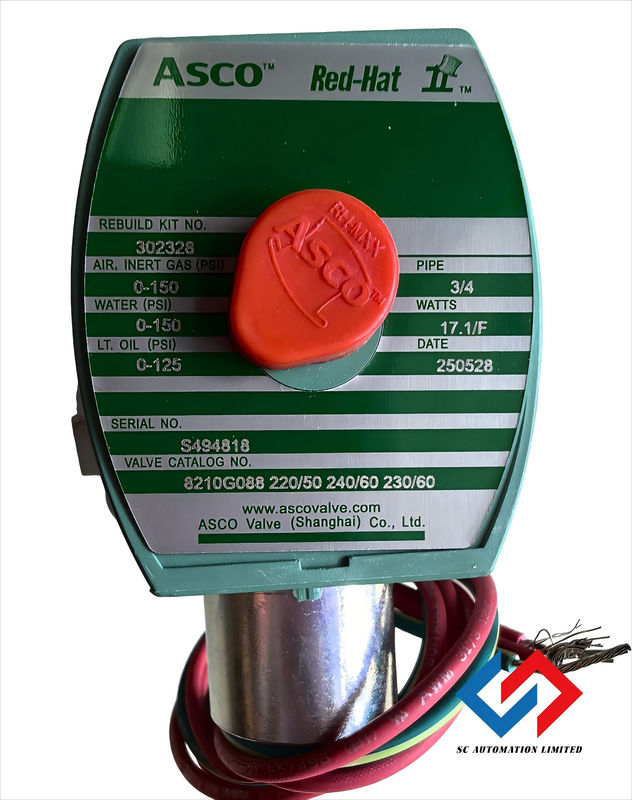 ASCO 8210G088 Solenoid Valve for Water Media Applications